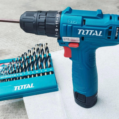 MÁY KHOAN DÙNG PIN 12V (1 PIN 1.5AH VÀ 1 SẠC) TOTAL TDLI12415 - HÀNG CHÍNH HÃNG