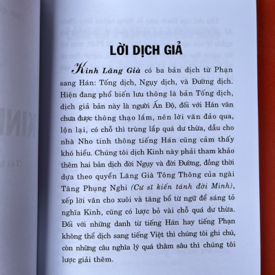 Kinh lăng già  - bìa trắng