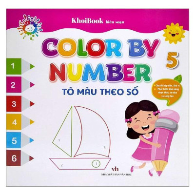 Sách - Color By Number - Tô Màu Theo Số - Tập 5 - Chính Thông Book