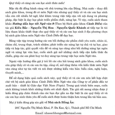 Hướng Dẫn Học Tốt Ngữ Văn 9 - Tập 1 (Bám Sát SGK Cánh Diều) - HA