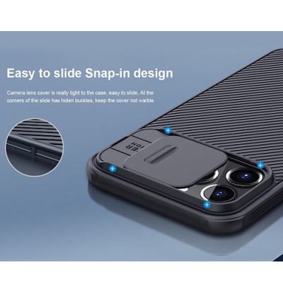 Ốp lưng dành cho iPhone 14 Pro Max hiệu Nillkin Polycarbonate Protect Shock Chống sốc - Hàng nhập khẩu