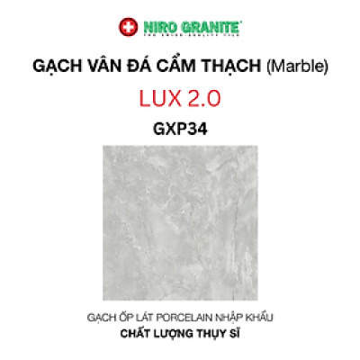 Gạch NIRO GRANITE GXP34 LUX 2.0 - 80x80cm - 3 viên/thùng(1.92m2)