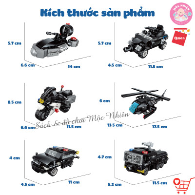 Đồ Chơi Lắp Ráp Xếp Hình: Biệt Đội Cảnh Sát - Qman 41107 (741 Chi tiết)