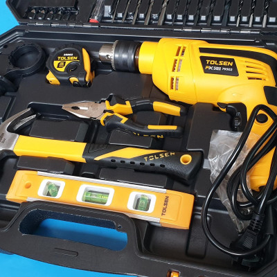BỘ DỤNG CỤ MÁY KHOAN 710W + 94 MÓN TOLSEN 79685 - HÀNG CHÍNH HÃNG