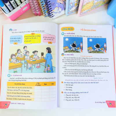 Sách - Bộ 2 cuốn Ôn Hè Toán + Tiếng Việt Lớp 3 Cánh Diều - ndbooks