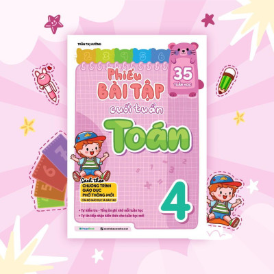 Sách - Phiếu Bài Tập Cuối Tuần Toán 4 - Megabook