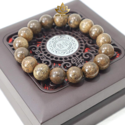 Vòng Tay Trầm Hương Đeo Tay Tròn Đơn Size 12mm 