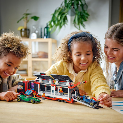 Đồ Chơi Lắp Ráp Xe Vận Chuyển Xe Đua F1 LEGO CITY 60445 (1086 chi tiết)