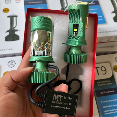 Đèn Pha LED Bi Cầu T9 Pro 90W – Siêu Sáng Cực Bền, Lắp Xe Máy Ô Tô Không Cần Độ – Giá Tốt