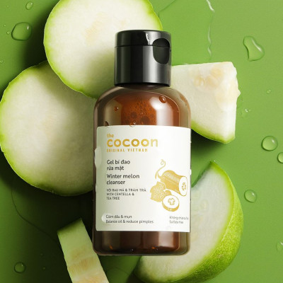 Bộ 3 Gồm Gel rửa mặt bí đao 140ml + Toner nước cân bằng da 140ml + Mặt nạ bí đao cocoon 30ml