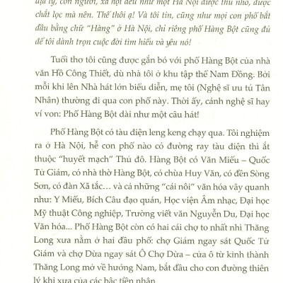 Phố Hàng Bột, Chuyện "Tầm Phào" Mà Nhớ