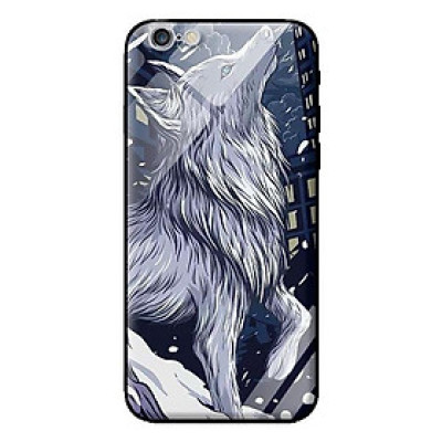 Ốp lưng kính cường lực cho iPhone 6S Plus Sói Hú - Hàng chính hãng