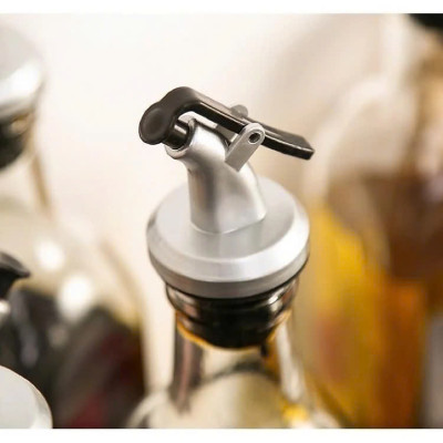 Vòi Rót Dầu Ô Liu, Nước Tương, Nước Mắm, Có Nắp Chặn Tiện Dụng Khi Nấu Ăn, Vòi Rót Rượu Nắp Cao Su Chắc Chắn