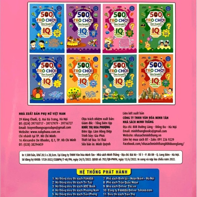 500 trò chơi rèn luyện IQ (4-10 tuổi) - Khả năng phân tích (sách bản quyền)