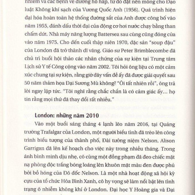 Giành Lại Không Khí Sạch - Sự Khởi Đầu Và Kết Thúc Của Ô Nhiễm Khí Quyển (Tái Bản)