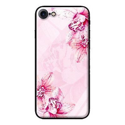 Ốp lưng kính cường lực cho iPhone 7 Hoa Lan 1 - Hàng chính hãng