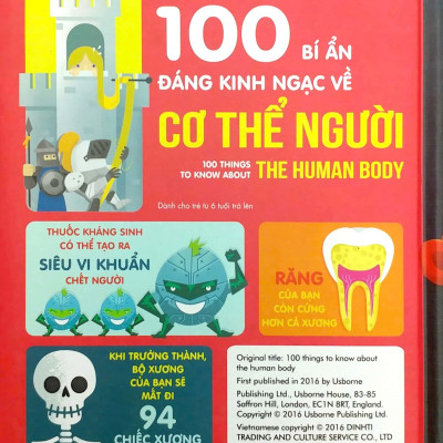 100 Bí Ẩn Đáng Kinh Ngạc Về Cơ Thể Người (Usborne - 100 Things To Know About The Human Body)
