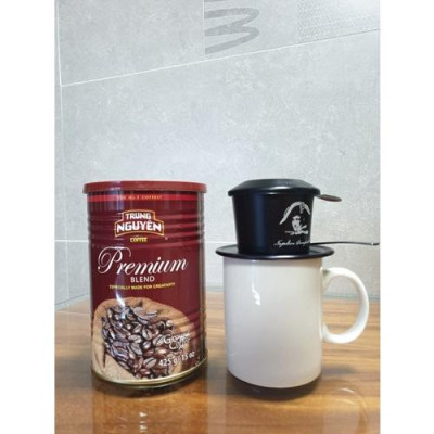Cà Phê Rang Xay Pha Phin Premium Blend Trung Nguyên Legend - Lon 425gr (Vị đậm, thơm lâu, cafein thấp)