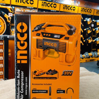 MÁY BƠM HƠI LỐP XE DÙNG PIN (160PSI/11BAR/20V) INGCO CACLI2002 - HÀNG CHÍNH HÃNG