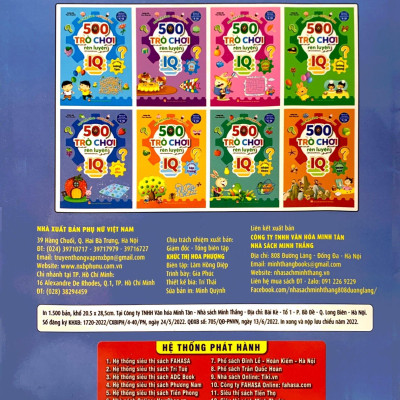 500 Trò Chơi Rèn Luyện IQ (4-10 Tuổi) - Khả Năng Ghi Nhớ