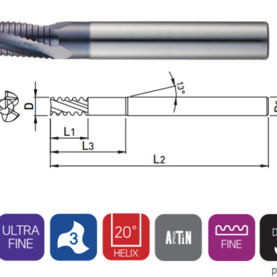 Dao phay ngón Widin PK503 140
