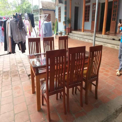 Bàn Ăn 2 Tầng Gỗ Xoan Đào