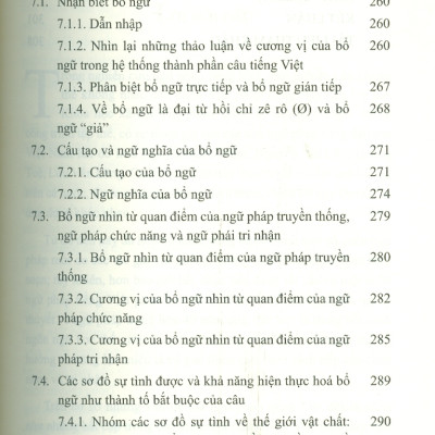 Cú Pháp Tiếng Việt - Các Thành Phần Chính Của Câu (Sách chuyên khảo) 