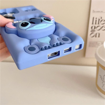 Ốp Lưng Cho Samsung S25 Ultra / S24 Ultra / S23 Ultra / S22 Ultra Hình STITCH Silicon Dẻo Chống Sốc Có Giá Đỡ