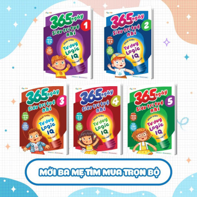 Sách - 365 Ngày Siêu Trí Tuệ Nhí - Phát Triển Tư Duy Logic IQ Cho Trẻ Em 2 - Megabook