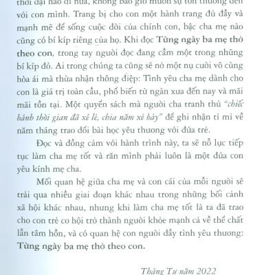 Từng Ngày Ba Mẹ Thở Theo Con