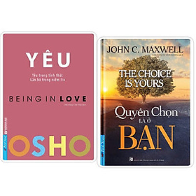 Sách Combo OSHO Yêu + Quyền Chọn Là Ở Bạn - Bản Quyền