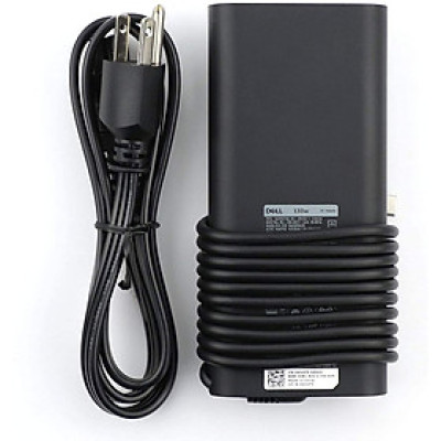 Sạc laptop Dell Oval 130w Type C (20v-6,5A) dùng cho laptop XPS 13 9360, XPS 13 9365 2in1, XPS 13 9370, XPS 13 9380, Latitude 5290, Latitude 5290 2in1, Latitude 5480, Latitude 5490, Latitude 5491 - Hàng chính hãng