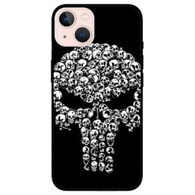 Ốp lưng dành cho Iphone 13 Mini - Iphone 13 - Iphone 13 Pro -  Iphone 13 Pro Max - Đầu Lâu Trắng Đen