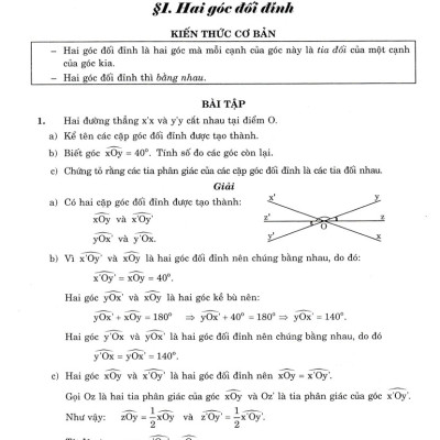 Tổng Hợp Các Bài Toán Phổ Dụng Hình Học 7 (Dùng Chung Cho Các Bộ SGK Hiện Hành) (HA)