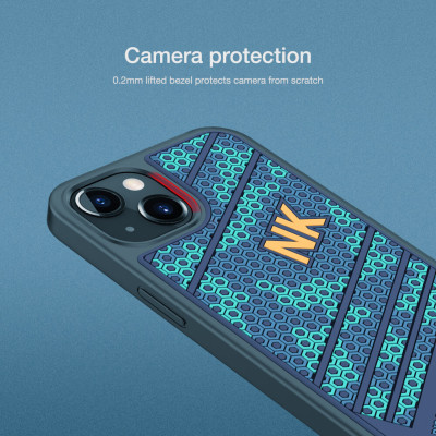 Ốp lưng chống sốc cho iPhone 13 họa tiết mặt lưng 3D hiệu Nillkin Striker (chống sốc cực tốt, họa tiết màu 3D cá tính) - hàng nhập khẩu
