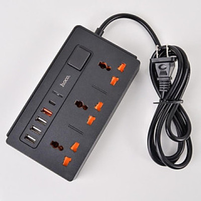 Ổ cắm điện đa năng thông minh hoco  Dc15  sạc nhanh PD 18w - Hàng Chính Hãng an toàn chống cháy nổ PK03