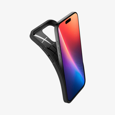 Ốp Lưng Spigen cho iPhone 16 Pro Max/ 16 Pro, SPIGEN CORE ARMOR MATTE BLACK Chống Sốc_ Hàng chính hãng