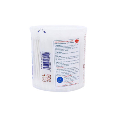 Combo 3 Bông Tăm Kháng Khuẩn Jomi (200 Que/Hộp)