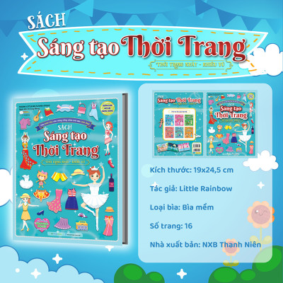 Sách Sáng tạo thời trang: Thời trang nhảy - khiêu vũ (Hơn 100 stickers)