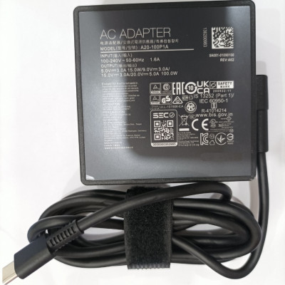 Sạc dành cho Laptop ASUS ROG Flow X13 GV301 Z13 A20-100P1A GV301QH-DS96 20V 5A 100W Type-C kèm dây nguồn - Hàng nhập khẩu