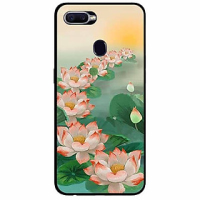 Ốp lưng in cho Oppo F9 Mẫu Bảy Đóa Sen