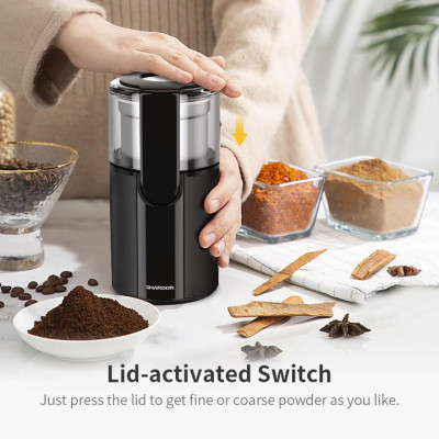 Máy xay hạt cà phê và gia vị đa năng Shardor CG628B - Công suất 200W - HÀNG NHẬP KHẨU 