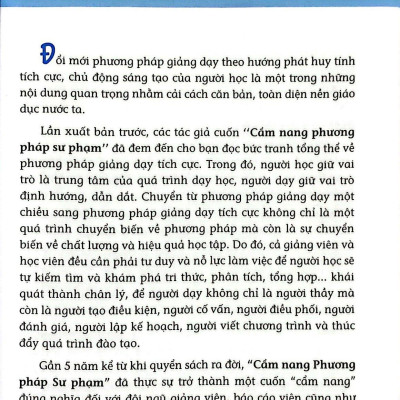 Cẩm Nang Phương Pháp Sư Phạm (Tái Bản 2022)