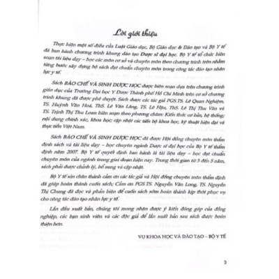 Sách - Bào Chế Và Sinh Dược Học Tập 2 Dùng cho đào tạo dược sĩ đại học (DN)