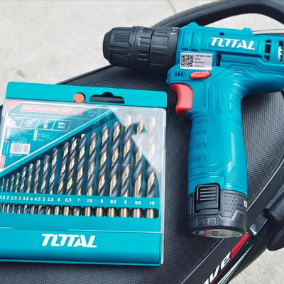 MÁY KHOAN DÙNG PIN 12V (1 PIN 1.5AH VÀ 1 SẠC) TOTAL TDLI12415 - HÀNG CHÍNH HÃNG