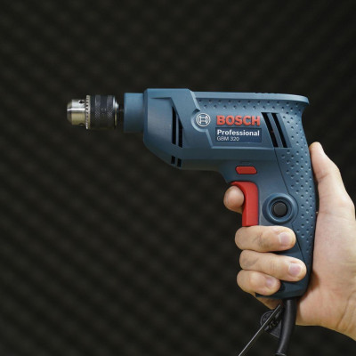 MÁY KHOAN SẮT 320W 6MM BOSCH GBM 320 - HÀNG CHÍNH HÃNG