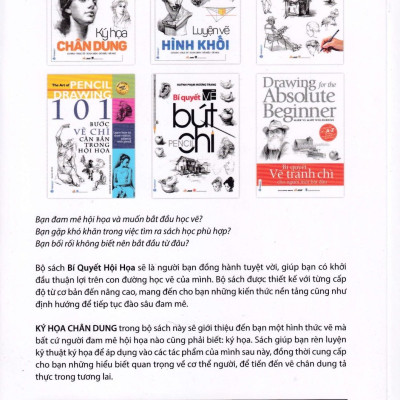 Sách - Bí Quyết Hội Họa - Ký Họa Chân Dung ( Từ Hảo, Diêu Tùng Tùng - Văn Lang)