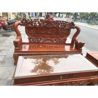 Bàn ghế hoàng gia và bộ rồng khuỳnh