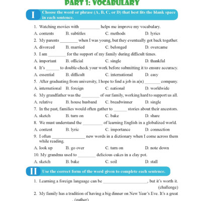 Bài Tập Bổ Trợ Toàn Diện Tiếng Anh 9 - Người Bạn Đồng Hành Của Các Học Sinh - ABB