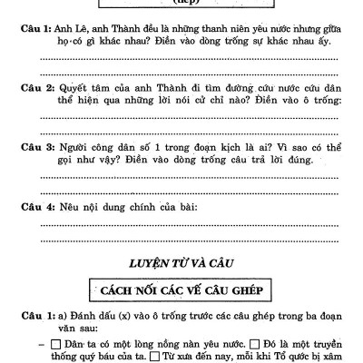 Câu Hỏi Và Bài Tập Trắc Nghiệm Tiếng Việt Lớp 5 Tập 2